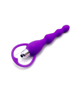 Chapelet anal violet vibrant 